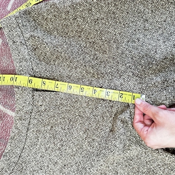 Gerard Darel Ankle Tan Brown Woven Cuff Zip Clasp Closure Trouser Pants 36 - Picture 11 of 13